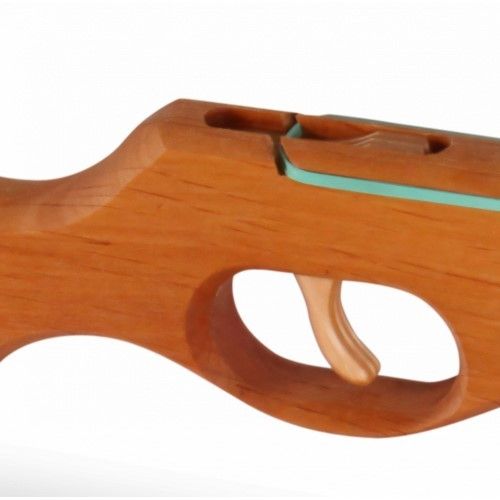 Produktbild: BestSaller Kinder-Gewehr mit Funktion, Erle ge&ouml;lt (schie&szlig;t Gummis)