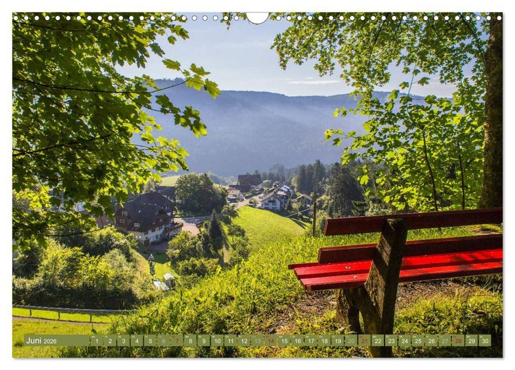 Produktbild: Die Jahreszeiten im Nordschwarzwald (Wandkalender 2026 DIN A3 quer), CALVENDO Monatskalender