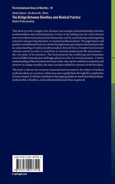 Produktbild: The Bridge Between Bioethics and Medical Practice