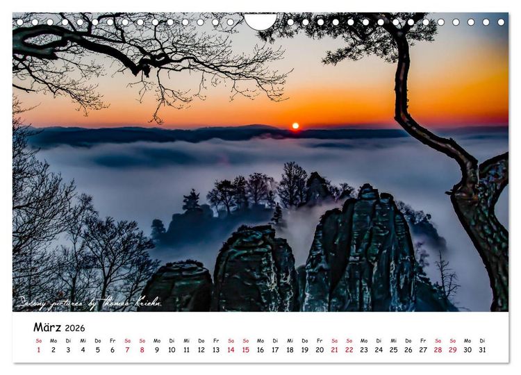 Produktbild: Dresden 2026 - Saxony Pictures by Thomas Kriehn (Wandkalender 2026 DIN A4 quer), CALVENDO Monatskalender