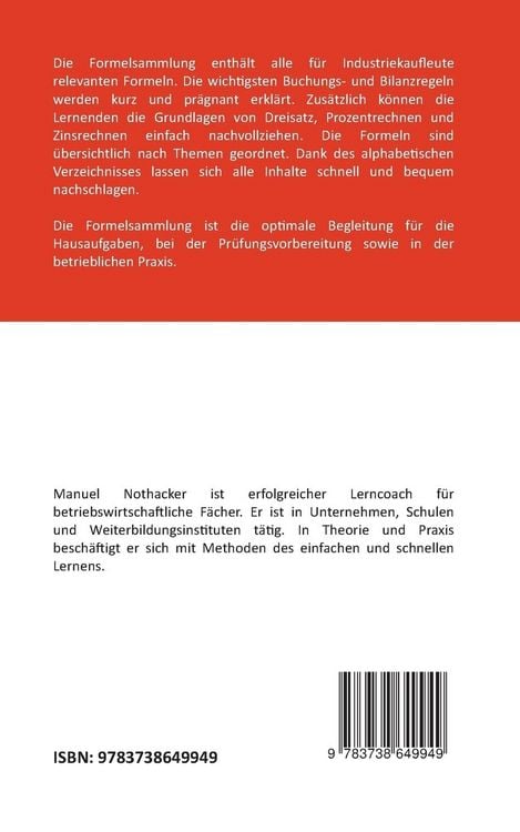 Produktbild: Die Formelsammlung: Industriekauffrau / Industriekaufmann