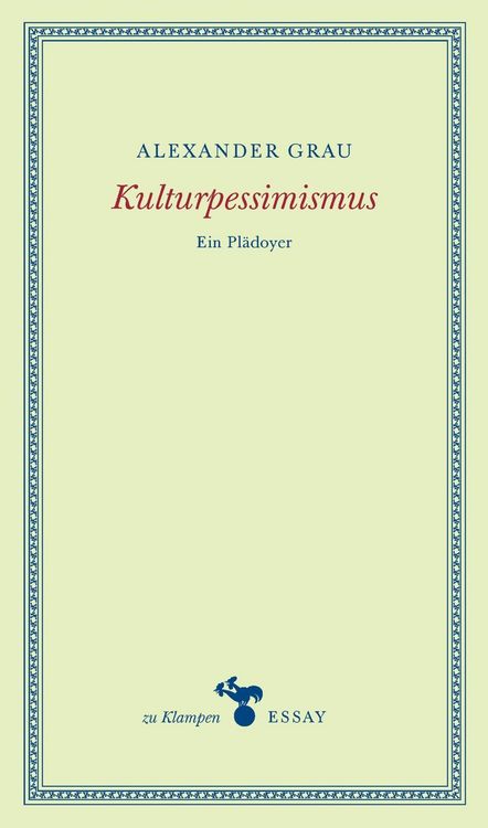 Produktbild: Kulturpessimismus