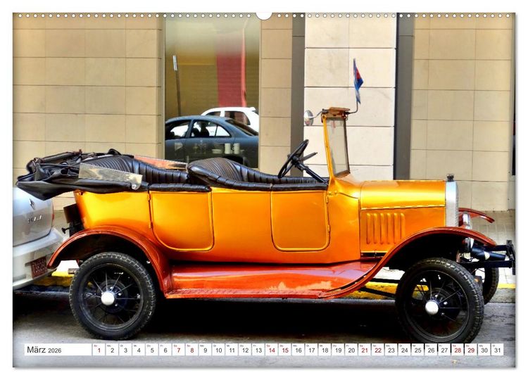 Produktbild: Tin Lizzie - Ford Modell T in Kuba (hochwertiger Premium Wandkalender 2026 DIN A2 quer), Kunstdruck in Hochglanz