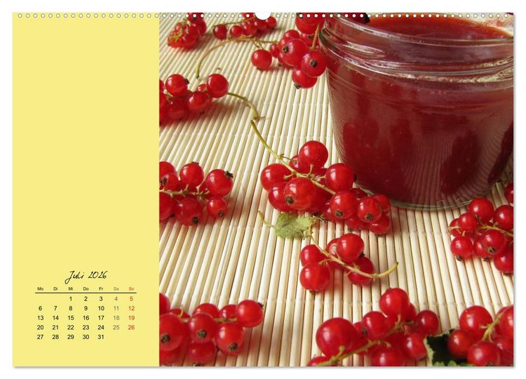 Produktbild: Ach, sind die s&uuml;&szlig;! Rezepte zu Konfit&uuml;ren, Fruchtaufstrichen und Gelees (hochwertiger Premium Wandkalender 2026 DIN A2 quer), Kunstdruck in Hochglanz