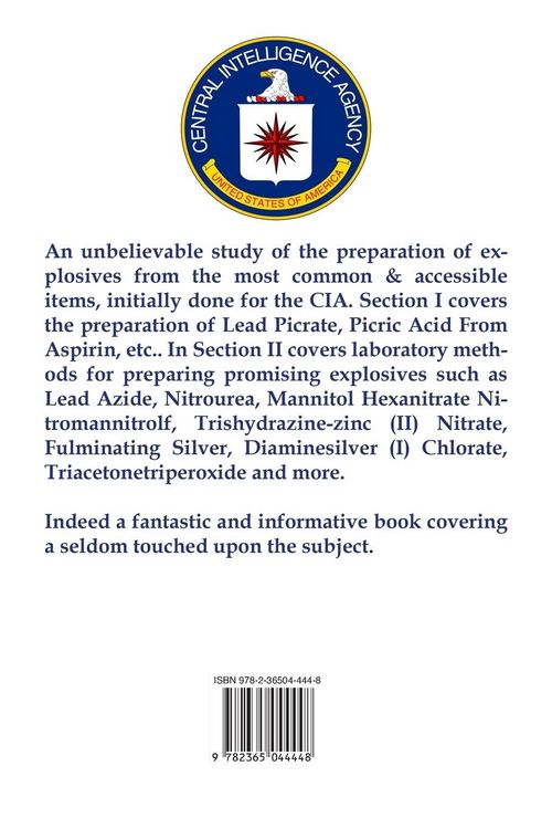 Produktbild: CIA Field Expedient Methods for Explosives Preparations