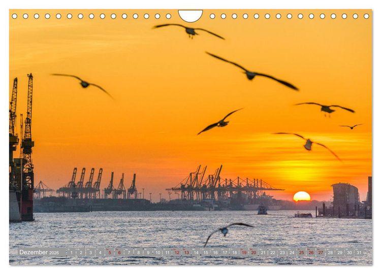 Produktbild: HAMBURG - Maritime Metropole (Wandkalender 2026 DIN A4 quer), CALVENDO Monatskalender