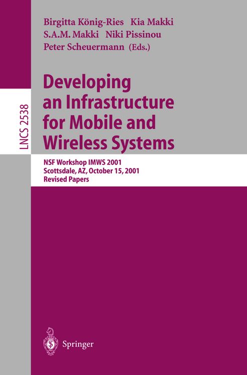 Produktbild: Developing an Infrastructure for Mobile and Wireless Systems