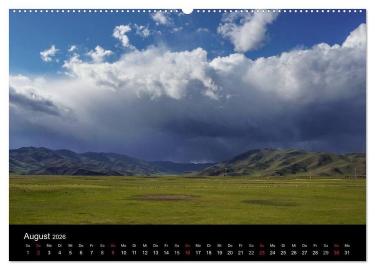 Produktbild: Mongolei - Zwischen Mittelalter und Moderne (hochwertiger Premium Wandkalender 2026 DIN A2 quer), Kunstdruck in Hochglanz