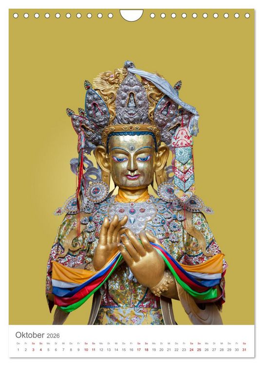 Produktbild: Buddha tr&auml;gt Gold (Wandkalender 2026 DIN A4 hoch), CALVENDO Monatskalender