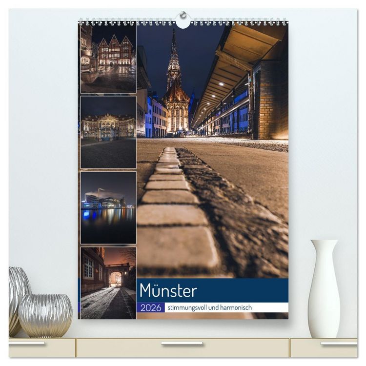 Produktbild: M&uuml;nster - stimmungsvoll und harmonisch (hochwertiger Premium Wandkalender 2026 DIN A2 hoch), Kunstdruck in Hochglanz