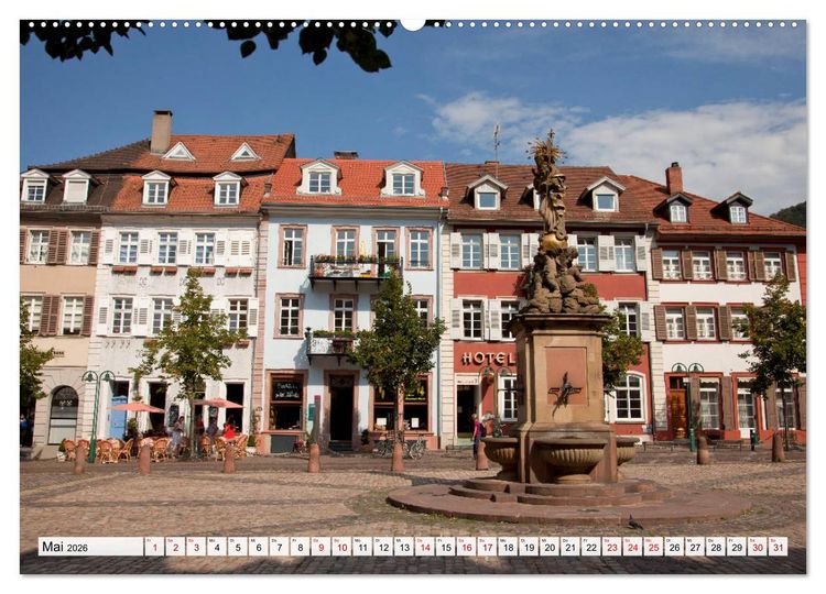 Produktbild: Heidelberg - Baden-W&uuml;rttemberg (Wandkalender 2026 DIN A2 quer), CALVENDO Monatskalender