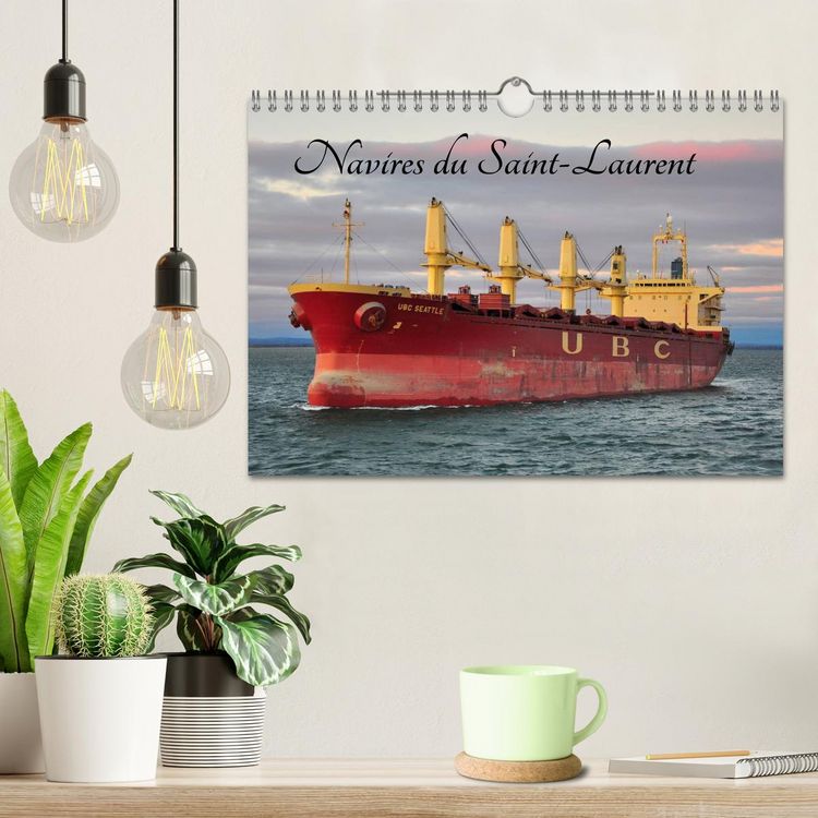 Produktbild: Navires du Saint-Laurent (Calendrier mural 2026 DIN A4 vertical), CALVENDO calendrier mensuel