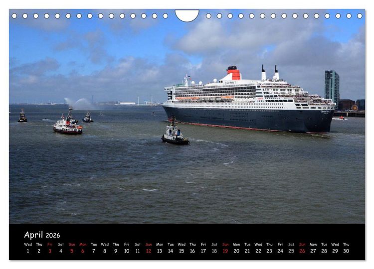Produktbild: Cruise ships around the world (Wall Calendar 2026 DIN A4 landscape), CALVENDO 12 Month Wall Calendar