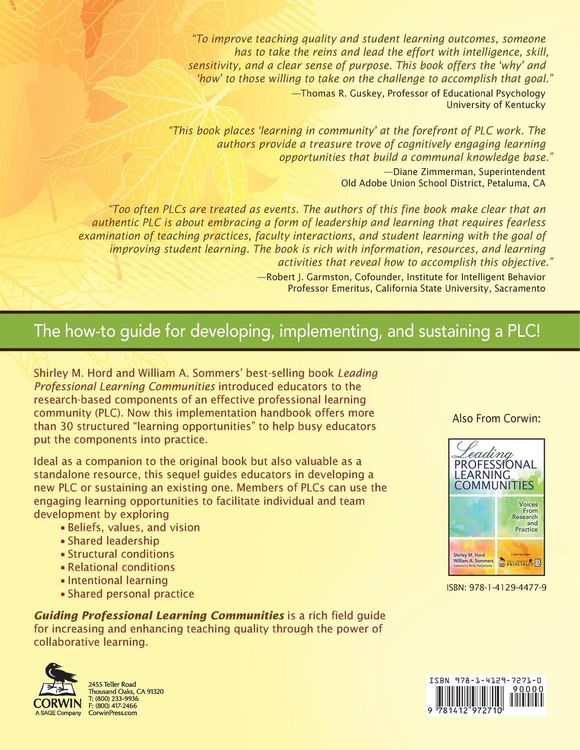 Produktbild: Guiding Professional Learning Communities