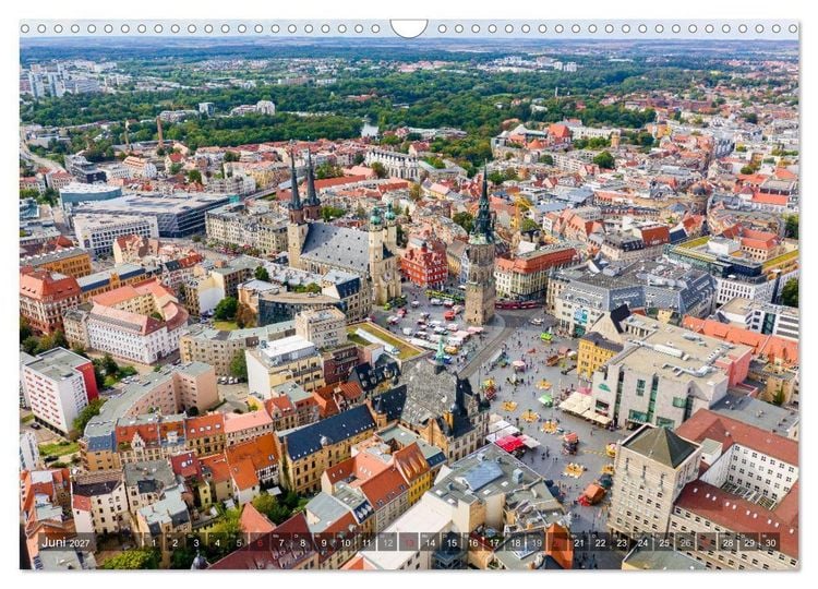 Produktbild: Ein Blick auf Halle an der Saale (Wandkalender 2027 DIN A3 quer), CALVENDO Monatskalender