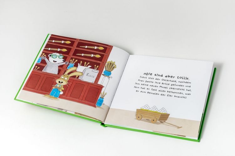 Produktbild: Such den Osterhasen. Ein Oster-Mitmachbuch. Zum Sch&uuml;tteln, Schaukeln, Pusten, Klopfen und sehen, was dann passiert. Von 2 bis 4 Jahren