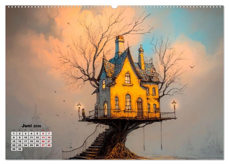 Produktbild: Ein Zuhause ist kein Winkelma&szlig;, sondern ein Gef&uuml;hl (Wandkalender 2026 DIN A2 quer), CALVENDO Monatskalender