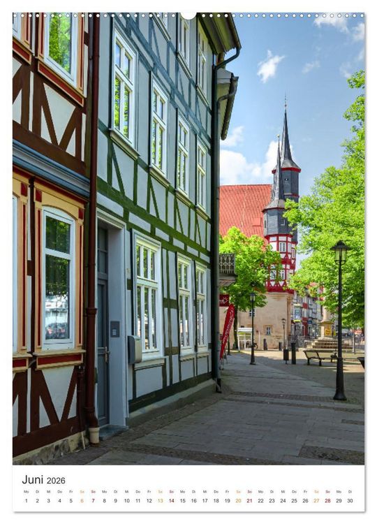 Produktbild: Duderstadt am Harz (Wandkalender 2026 DIN A2 hoch), CALVENDO Monatskalender