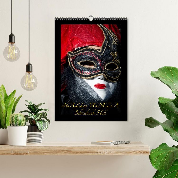 Produktbild: Venezianische Masken HALLia VENEZia Schw&auml;bisch Hall (Wandkalender 2026 DIN A3 hoch), CALVENDO Monatskalender