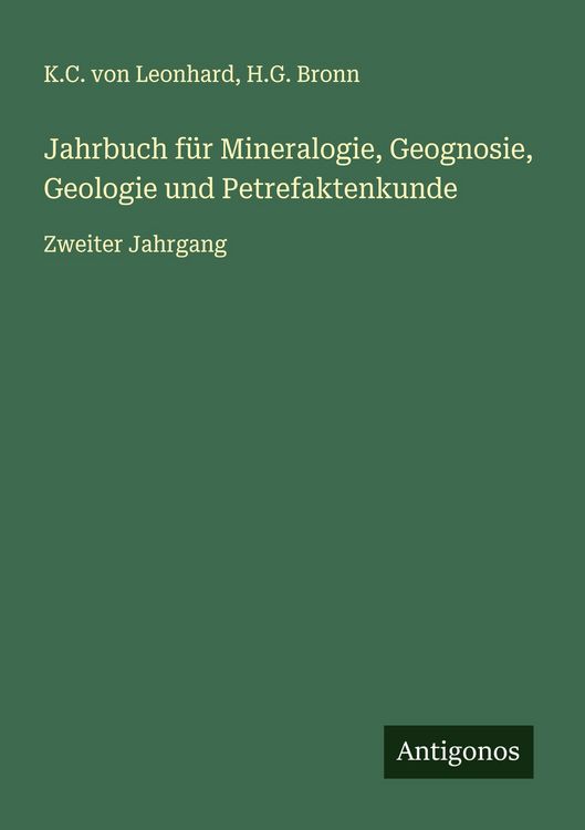 Produktbild: Jahrbuch f&uuml;r Mineralogie, Geognosie, Geologie und Petrefaktenkunde
