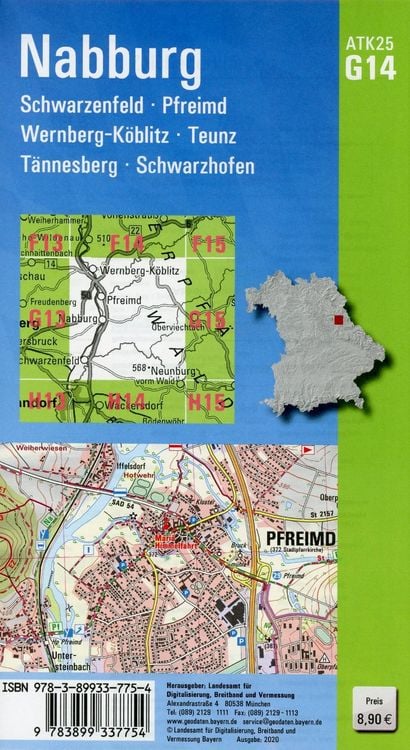 Produktbild: Nabburg 1 : 25 000