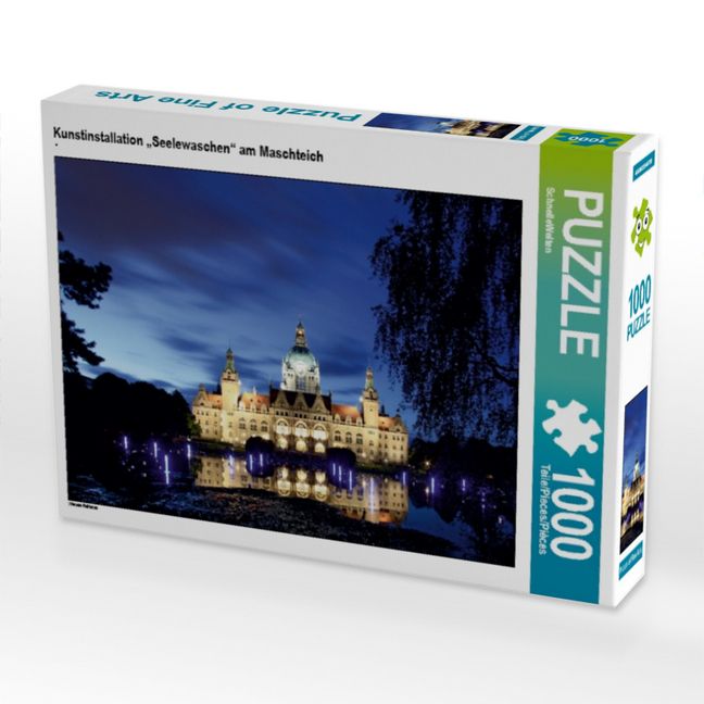 Produktbild: CALVENDO Puzzle Kunstinstallation "Seelewaschen" am Maschteich | 1000 Teile Lege-Gr&ouml;&szlig;e 64x48cm Foto-Puzzle f&uuml;r gl&uuml;ckliche Stunden