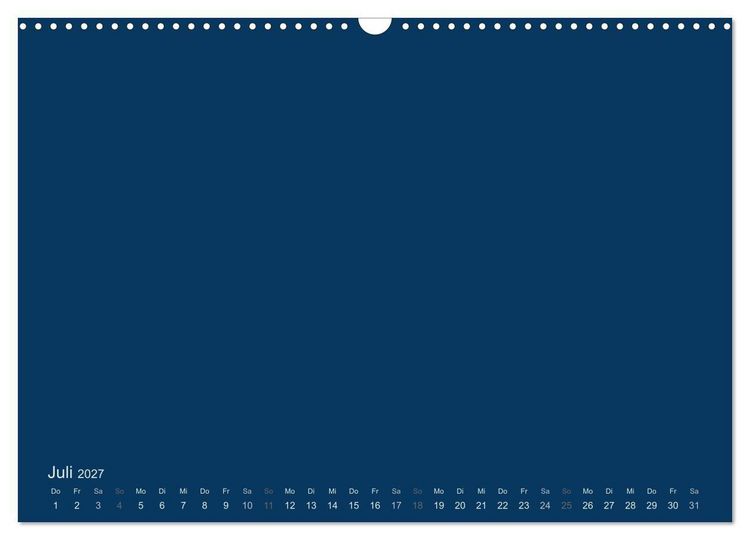 Produktbild: Bastelkalender - Dunkelblau (Wandkalender 2027 DIN A3 quer), CALVENDO Monatskalender
