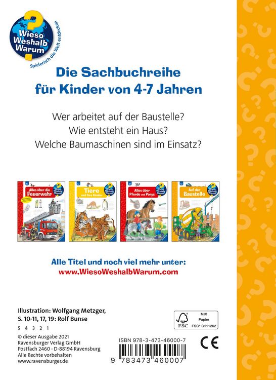 Produktbild: Ravensburger Minis, Wieso? Weshalb? Warum? - Baustelle