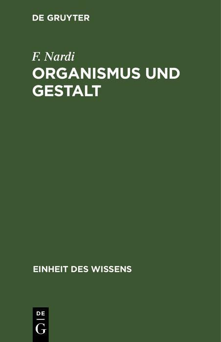 Produktbild: Organismus und Gestalt