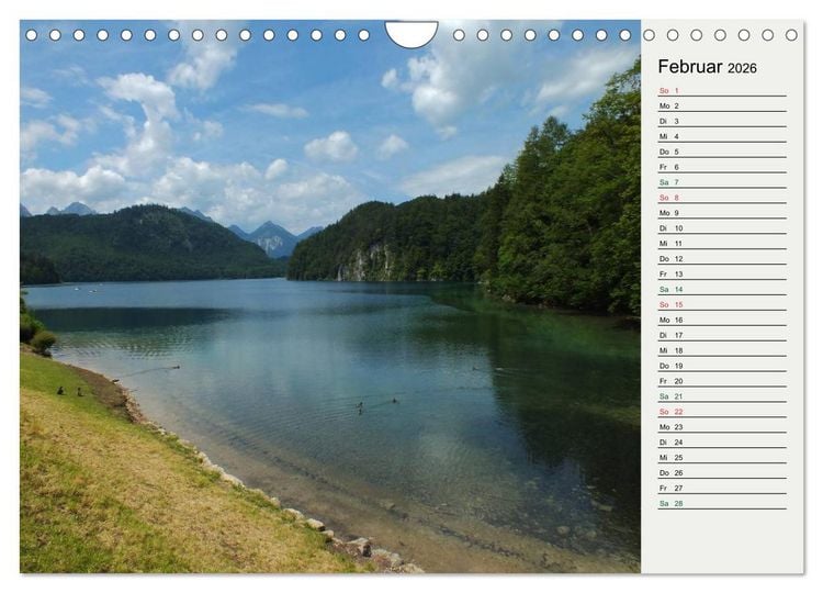 Produktbild: Schwangauer Momente (Wandkalender 2026 DIN A4 quer), CALVENDO Monatskalender