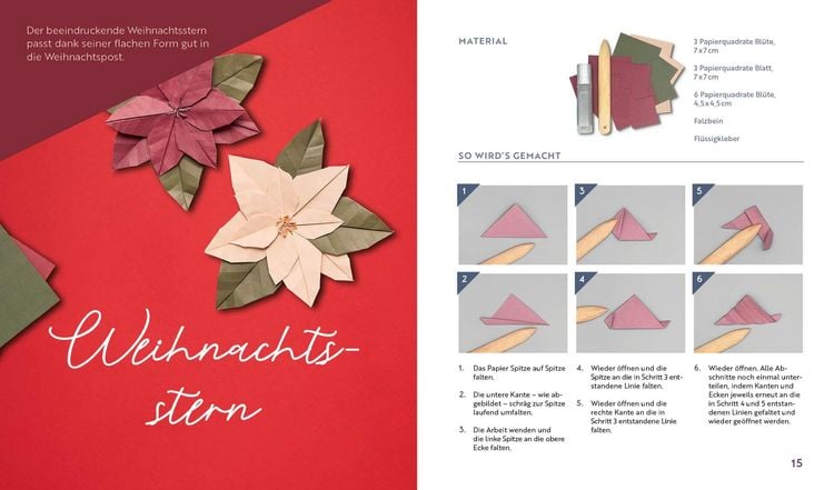 Produktbild: Origami-Winter-Flowers &ndash; Wundersch&ouml;ne Bl&uuml;ten & Sterne zum Dekorieren & Verschenken