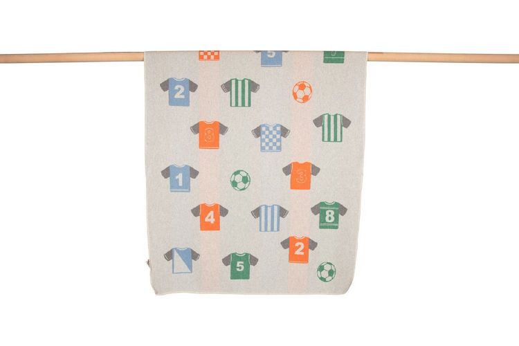 Produktbild: Fussenegger JUWEL Kinderdecke Fu&szlig;ball Trikots