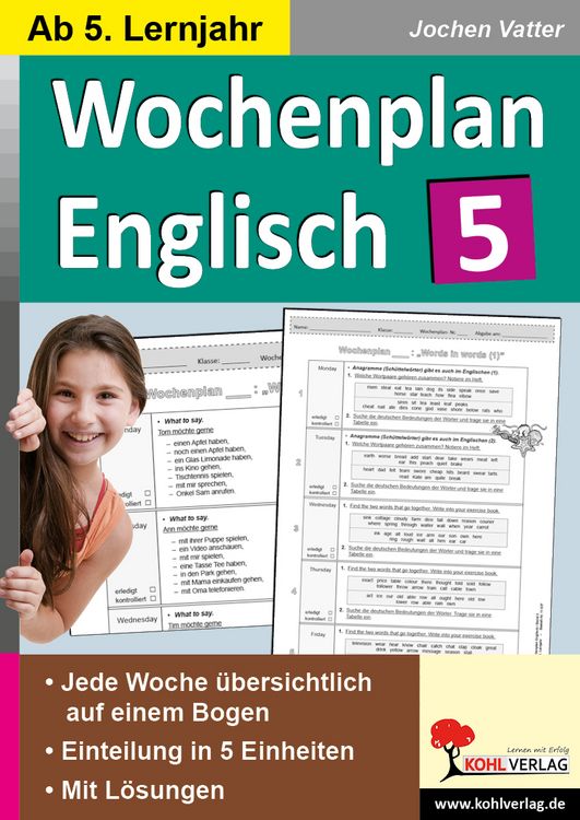 Produktbild: Wochenplan Englisch 5