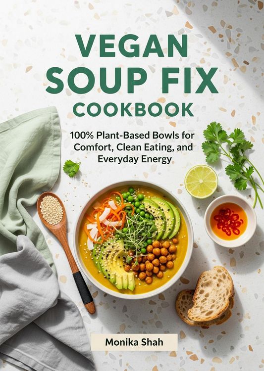 Produktbild: Vegan Soup Fix Cookbook: 100% Plant-Based Bowls for Comfort, Clean Eating, and Everyday Energy