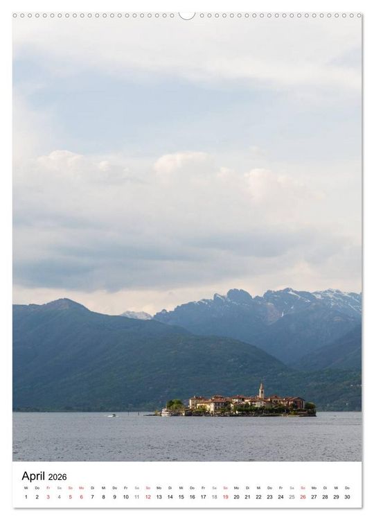Produktbild: Lago Maggiore - Das Westufer (hochwertiger Premium Wandkalender 2026 DIN A2 hoch), Kunstdruck in Hochglanz