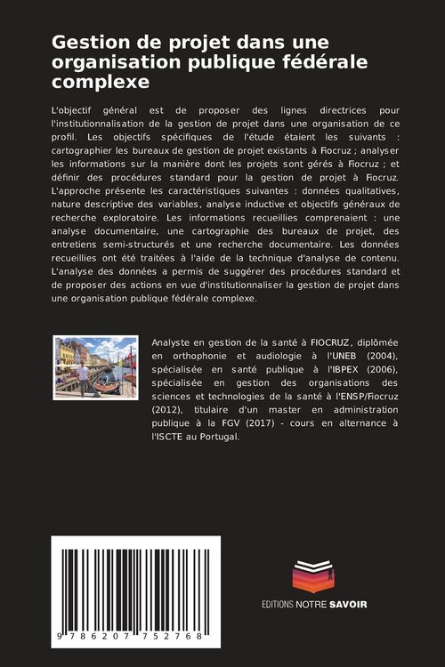 Produktbild: Gestion de projet dans une organisation publique f&eacute;d&eacute;rale complexe