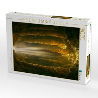 Produktbild: CALVENDO Puzzle Lichtstrahl in die Tiefe einer riesigen H&ouml;hle | 1000 Teile Lege-Gr&ouml;&szlig;e 64x48cm Foto-Puzzle f&uuml;r gl&uuml;ckliche Stunden