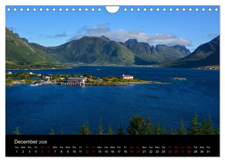 Produktbild: The magical Lofoten Islands (Wall Calendar 2026 DIN A4 landscape), CALVENDO 12 Month Wall Calendar