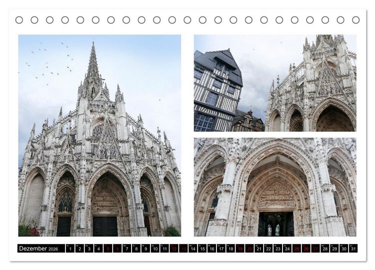 Produktbild: Rouen entdecken (Tischkalender 2026 DIN A5 quer), CALVENDO Monatskalender
