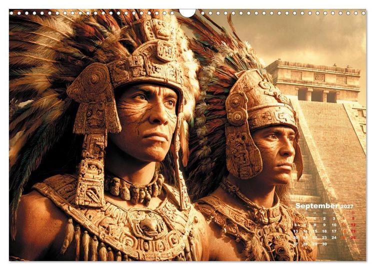 Produktbild: Azteken - Im Glanz der ewigen Sonne (Wandkalender 2027 DIN A3 quer), CALVENDO Monatskalender