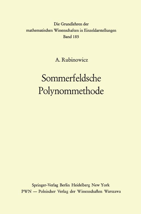 Produktbild: Sommerfeldsche Polynommethode