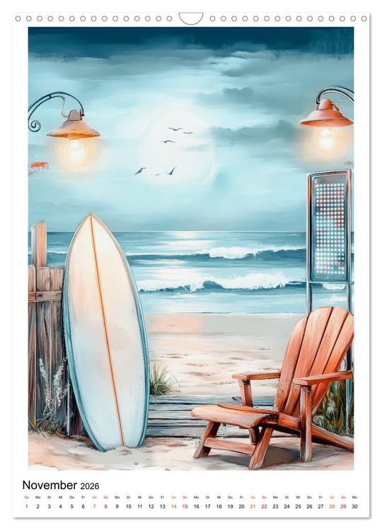 Produktbild: Maritimes Vergn&uuml;gen am Strand (Wandkalender 2026 DIN A3 hoch), CALVENDO Monatskalender