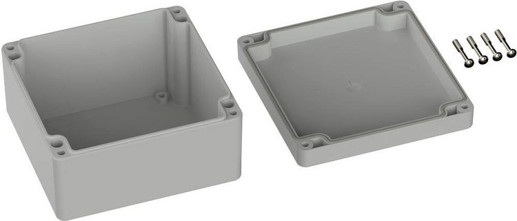 Produktbild: TRU COMPONENTS TC-9065616 Industrie-Geh&auml;use 122 x 120 x 55 ABS Lichtgrau (RAL 7035) 1St.