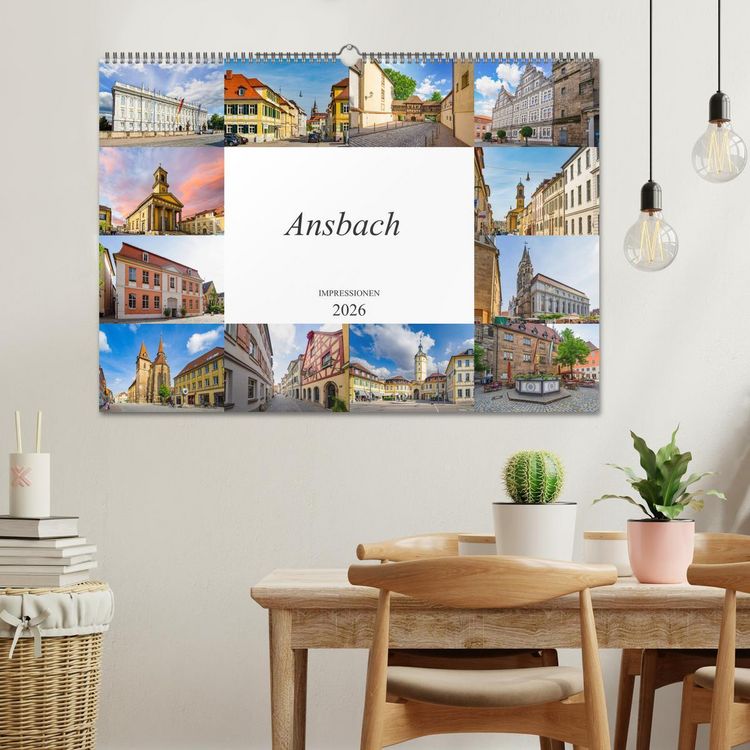 Produktbild: Ansbach Impressionen (Wandkalender 2026 DIN A2 quer), CALVENDO Monatskalender