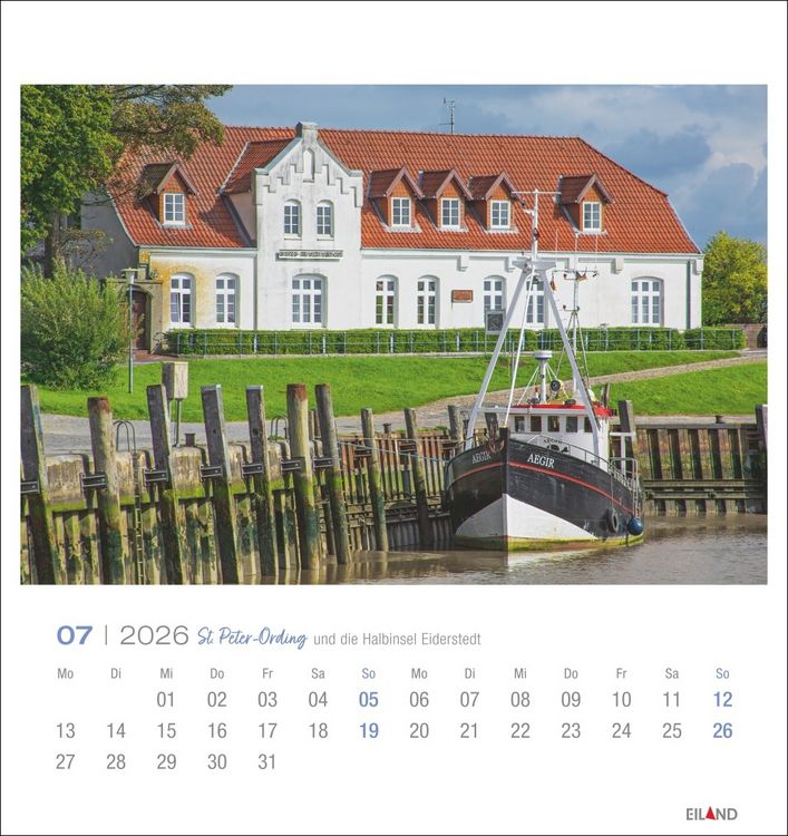 Produktbild: St. Peter-Ording und die Halbinsel Eiderstedt Postkartenkalender 2026