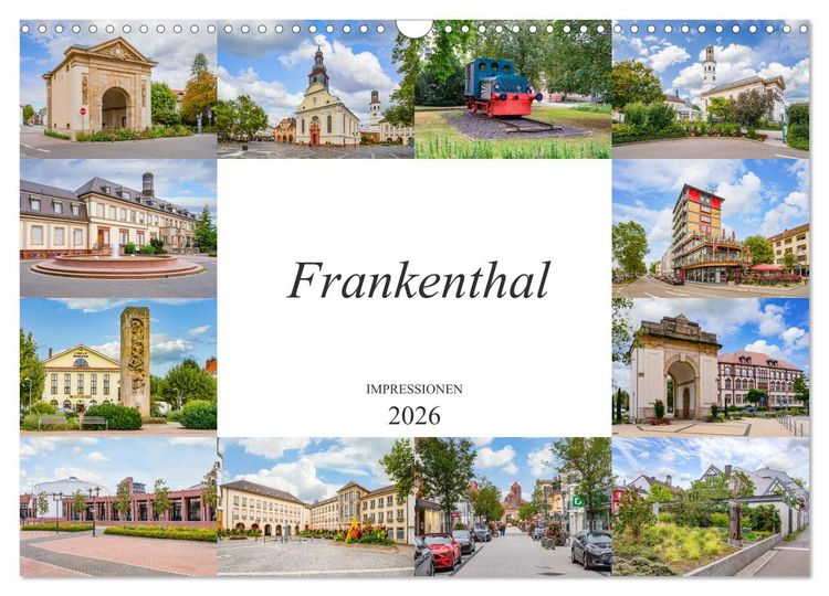 Produktbild: Frankenthal Impressionen (Wandkalender 2026 DIN A3 quer), CALVENDO Monatskalender