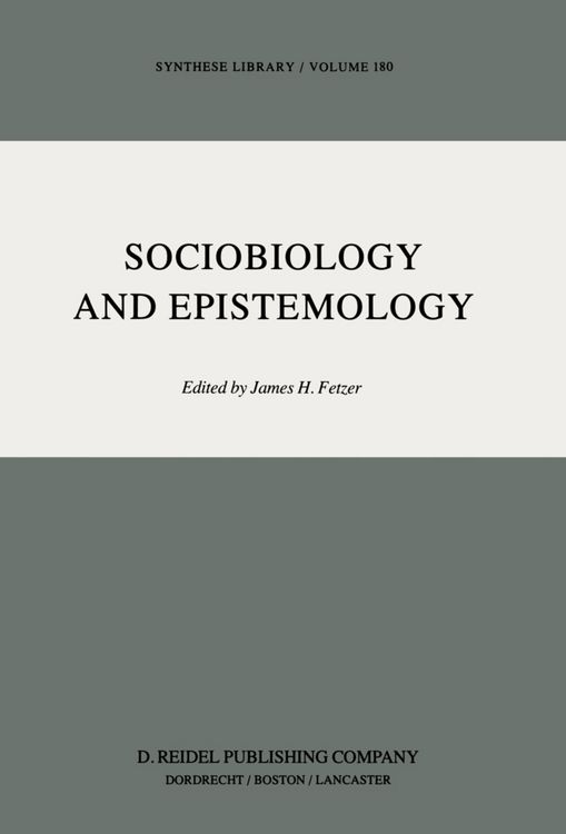 Produktbild: Sociobiology and Epistemology