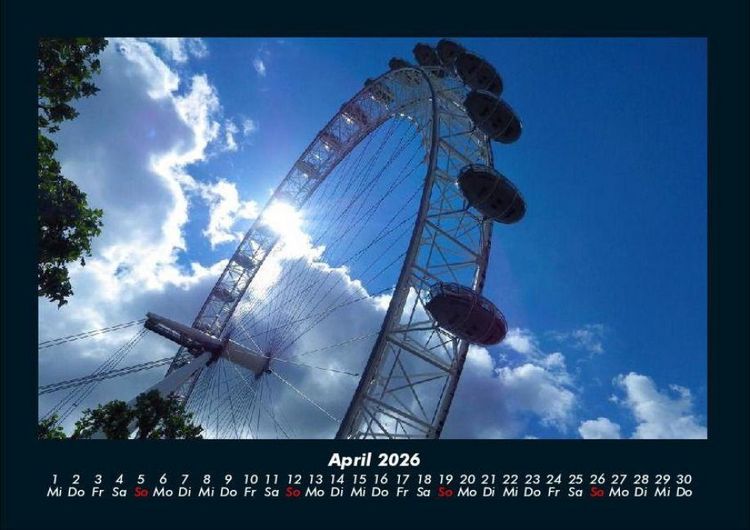 Produktbild: London 2026 Fotokalender DIN A4