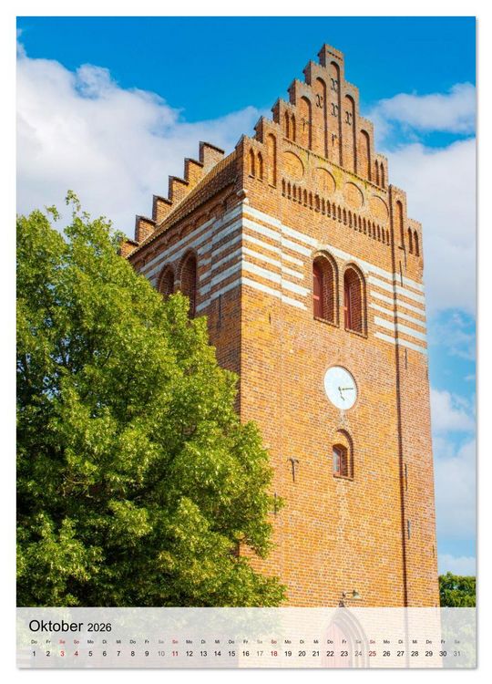 Produktbild: Historisches Seeland &ndash; D&auml;nemarks architektonische Sch&auml;tze (Wandkalender 2026 DIN A4 hoch), CALVENDO Monatskalender