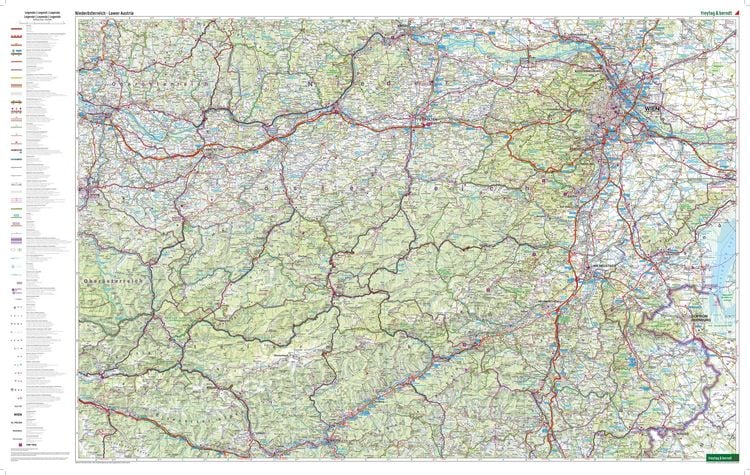 Produktbild: Freytag & berndt Stra&szlig;enkarte Nieder&ouml;sterreich 1:150.000